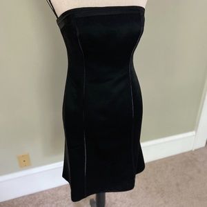 Ann Taylor Black Silky Cocktail Dress